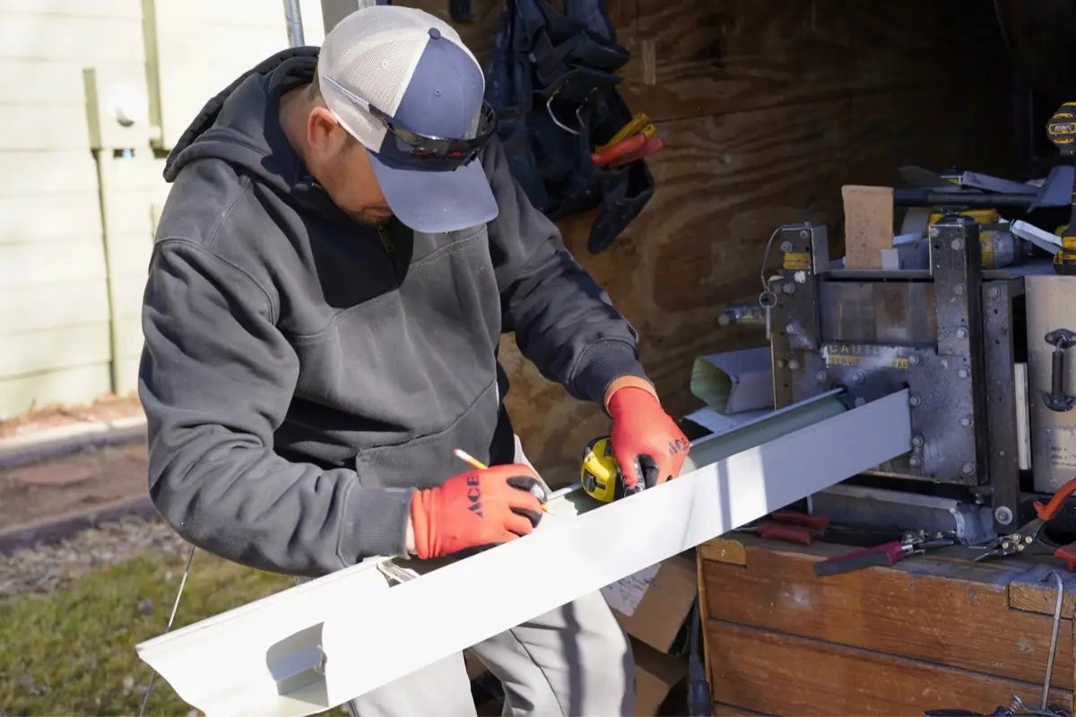Professional gutter installation by Gates Enterprises in Colorado