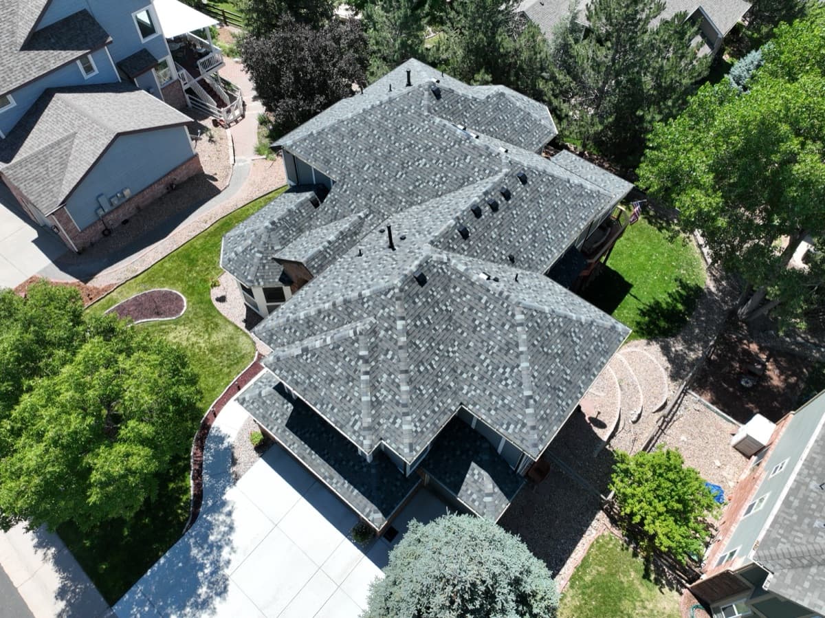 New roof installation in Parker Colorado by Gates Enterprises