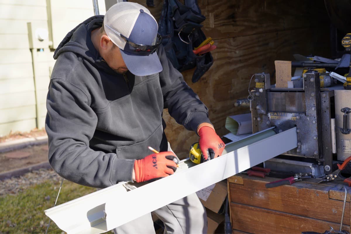 Gutter installation and repair by Gates Enterprises in Colorado
